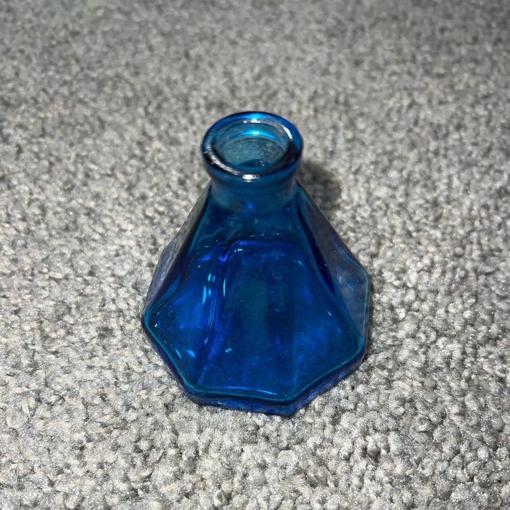 Vintage Cobalt Blue Ink Bottle